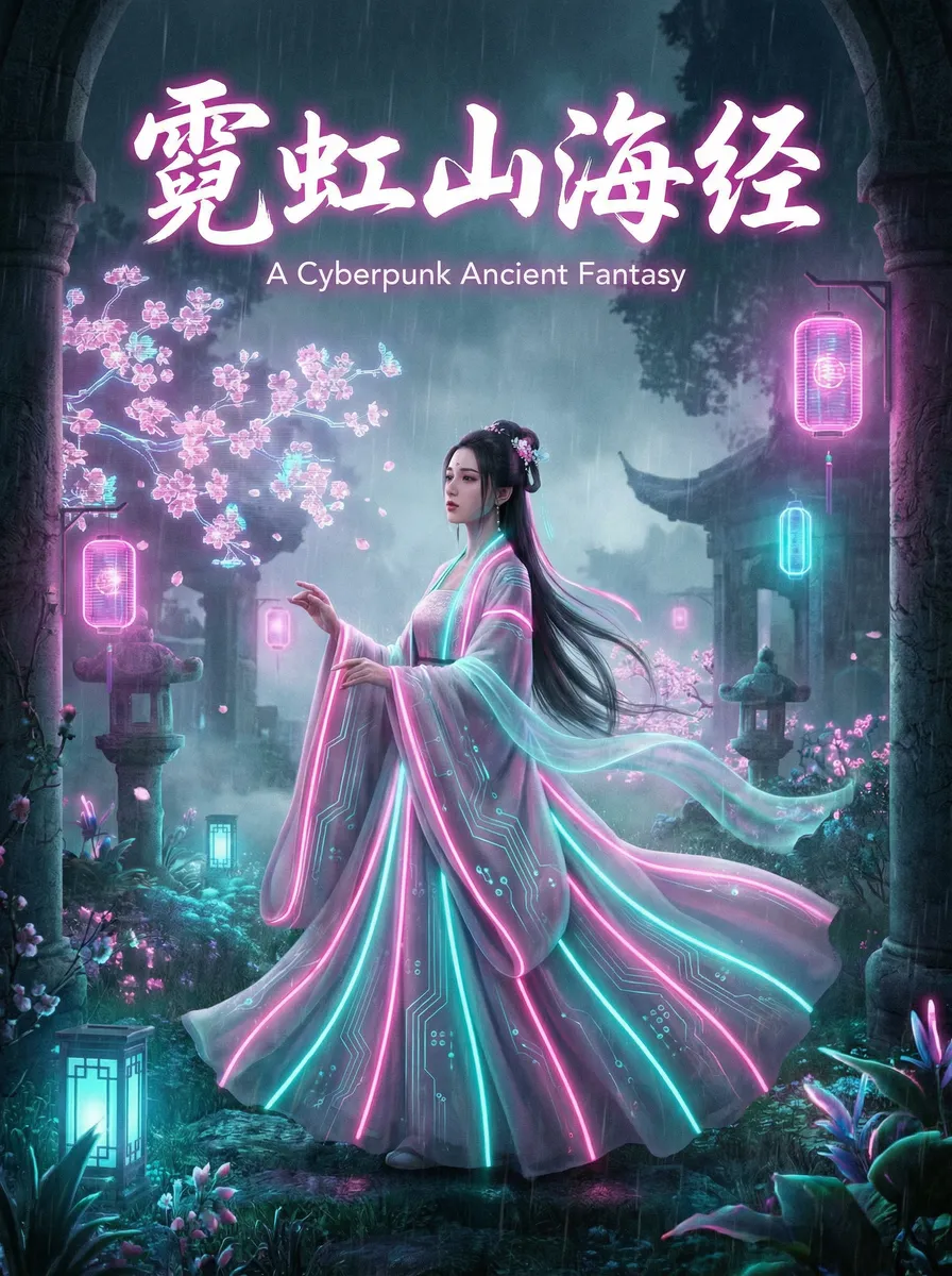 夏茉镇魔司剧照 古风奇缘短剧 - 霓虹山海经海报